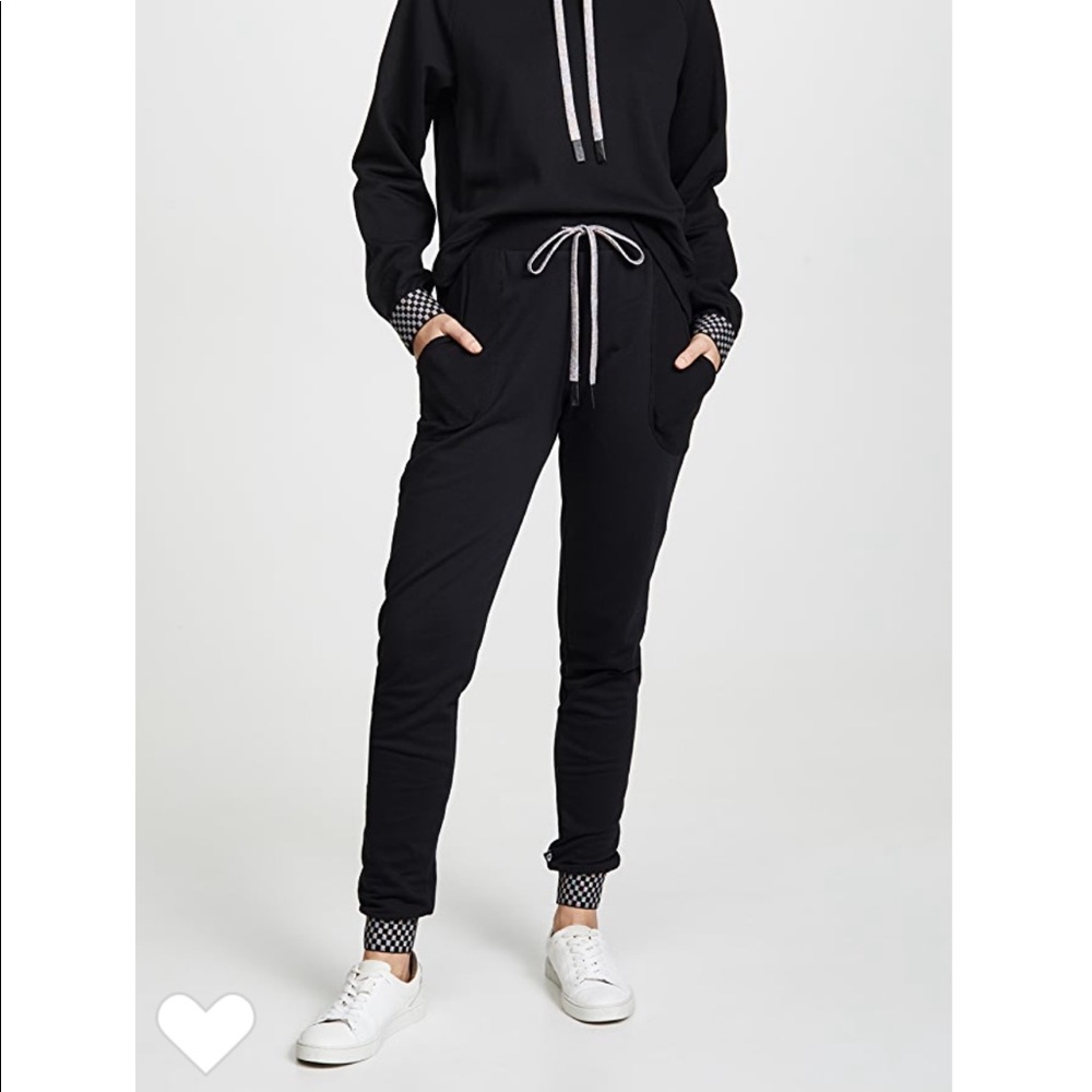 Terez checkerboard trim jogger